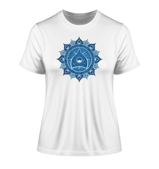 Halschakra T-Shirt | Vishuddha Chakra | Organisches T-Shirt | Damen