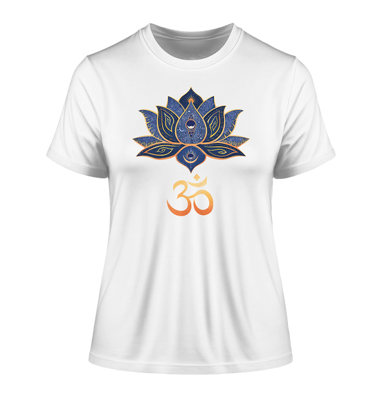 Lotus Blume Om T-Shirt | Organisches T-Shirt | Damen
