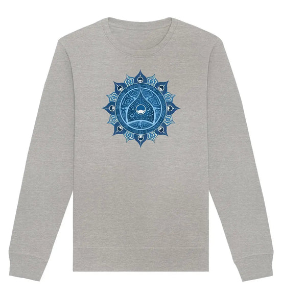 Halschakra Sweatshirt | Vishuddha Chakra | Organisches Unisex Sweatshirt - Deivi