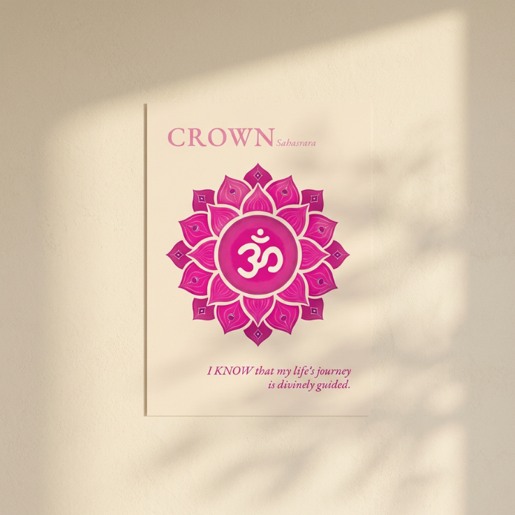 Kronenchakra Poster Sahasrara | Fine Art Print A4-A2
