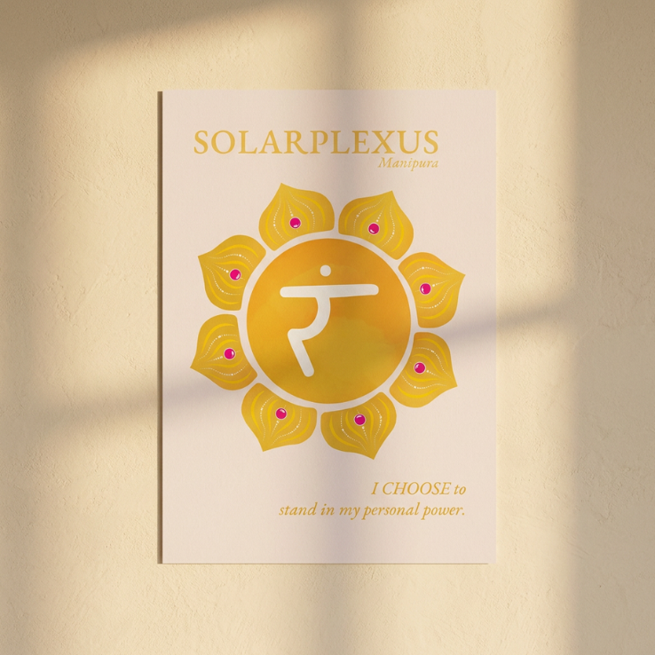 Solarplexuschakra Poster Manipura | Fine Art Print A4-A2