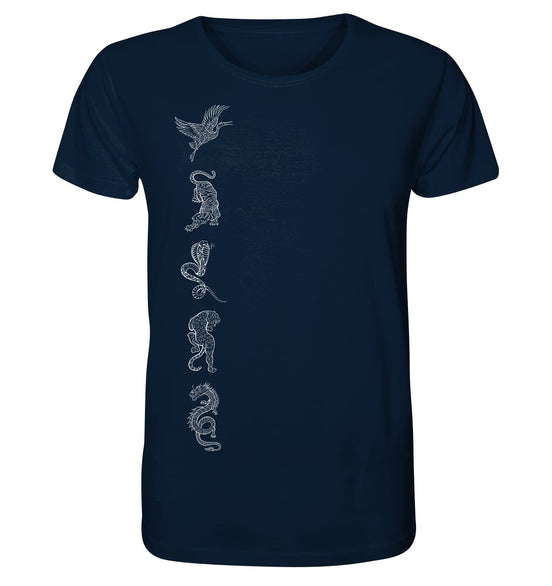Die fünf Shaolin Tiere | Organisches T-Shirt-Unisex-Shirts-Deivi